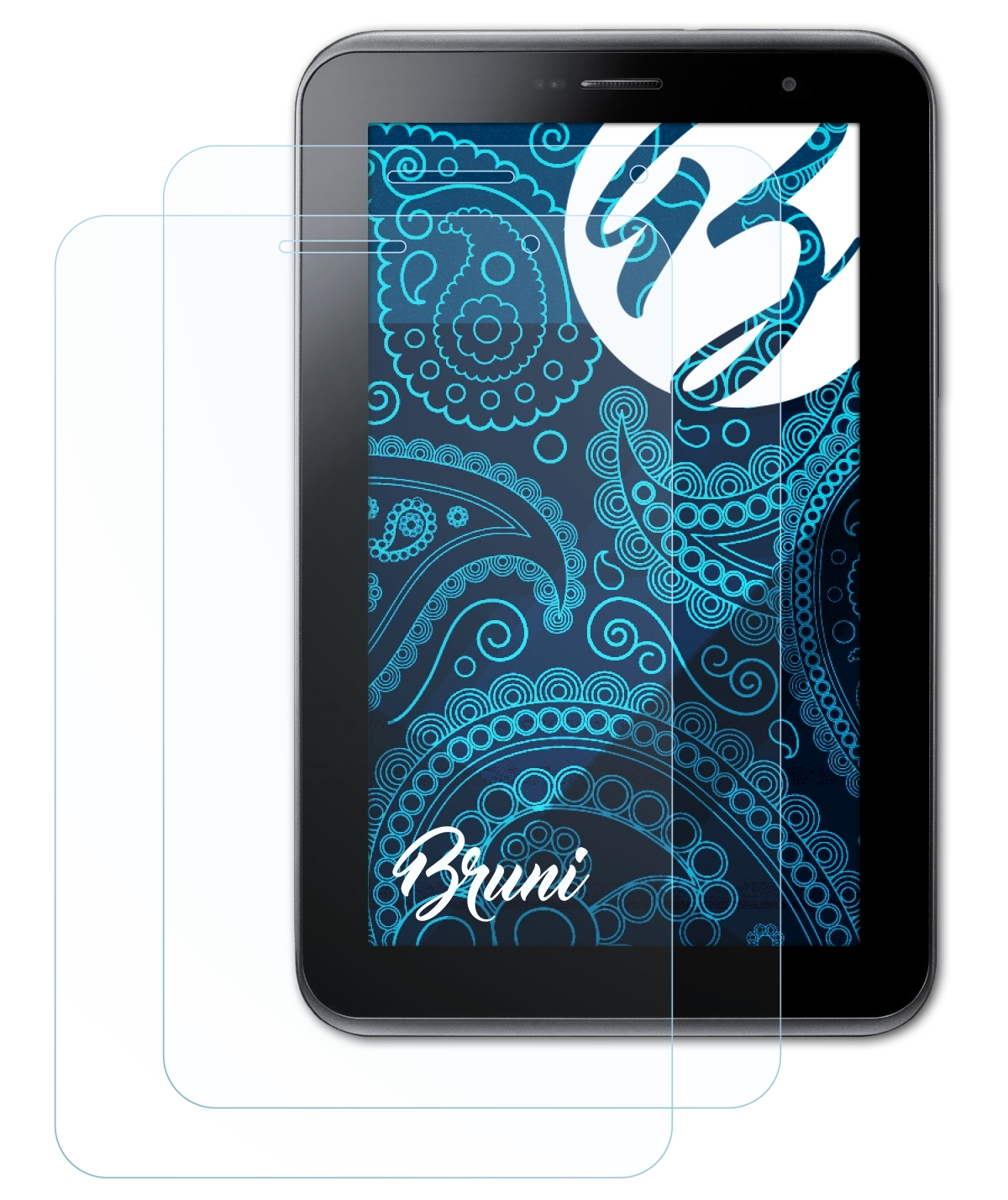 Basics-Clear Tab 2x Galaxy BRUNI Samsung 2 (GT-P3100)) Schutzfolie(für 7.0