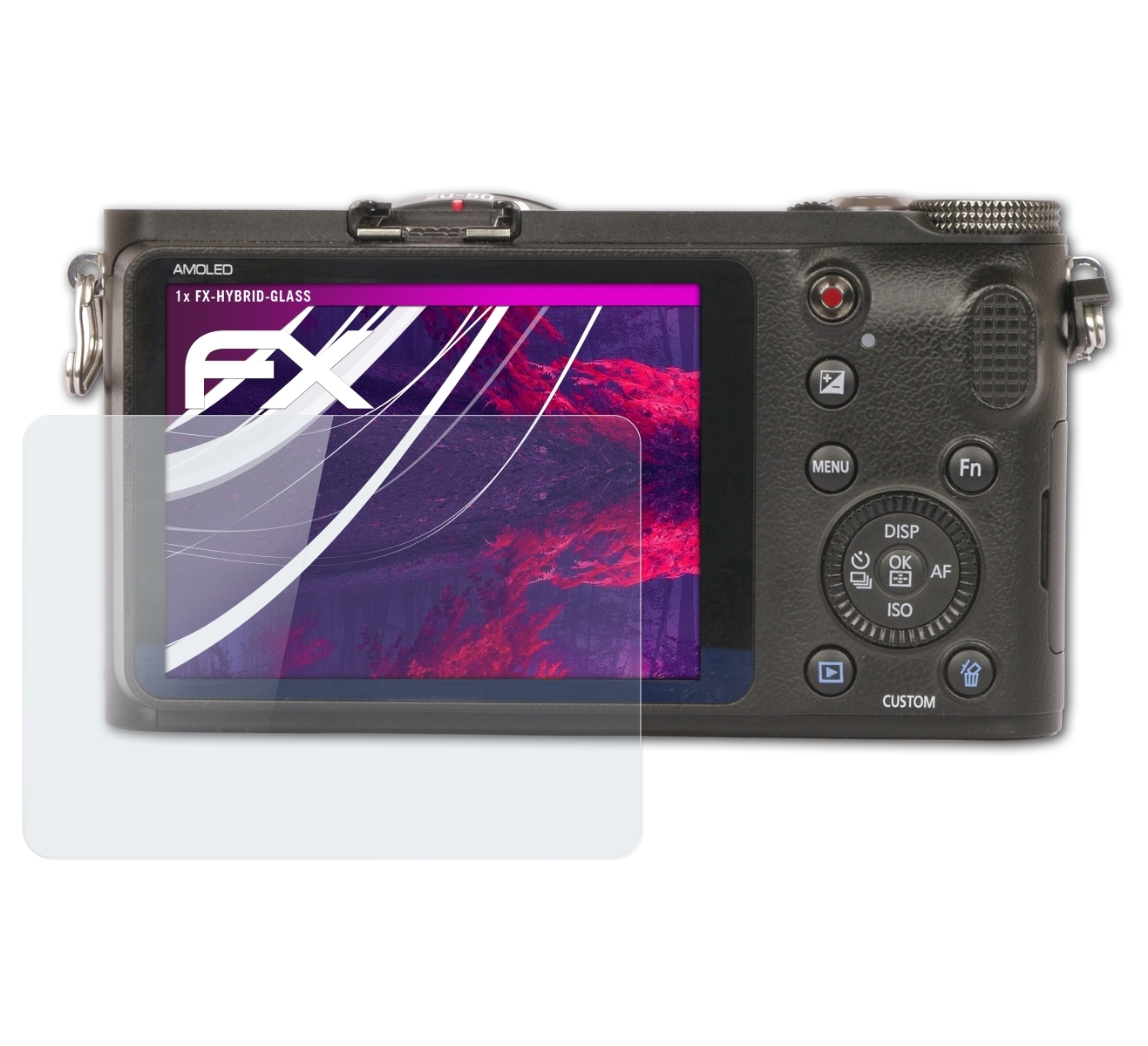 ATFOLIX FX-Hybrid-Glass Schutzglas(für Samsung NX200)