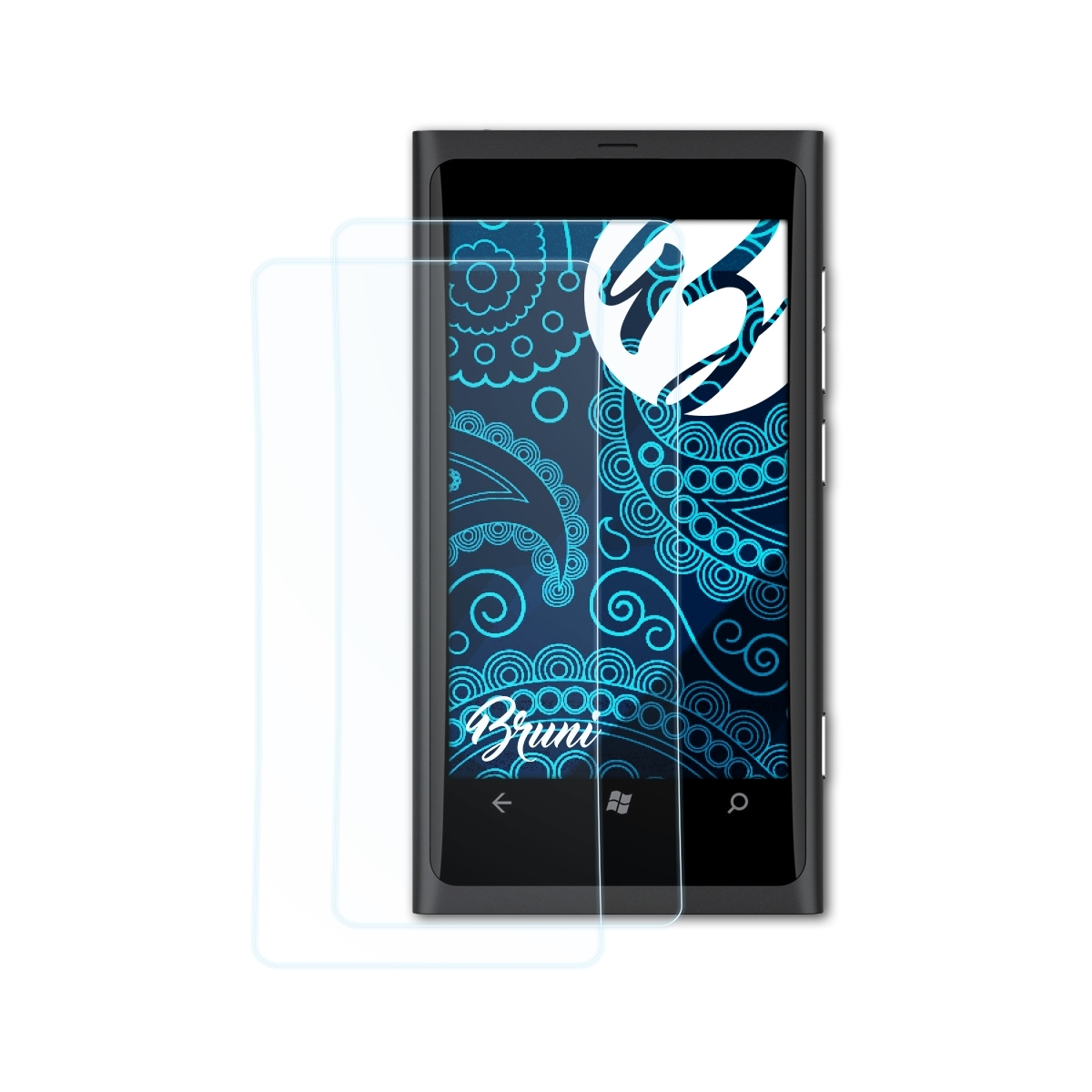 Schutzfolie(für Lumia Nokia BRUNI 800) 2x Basics-Clear