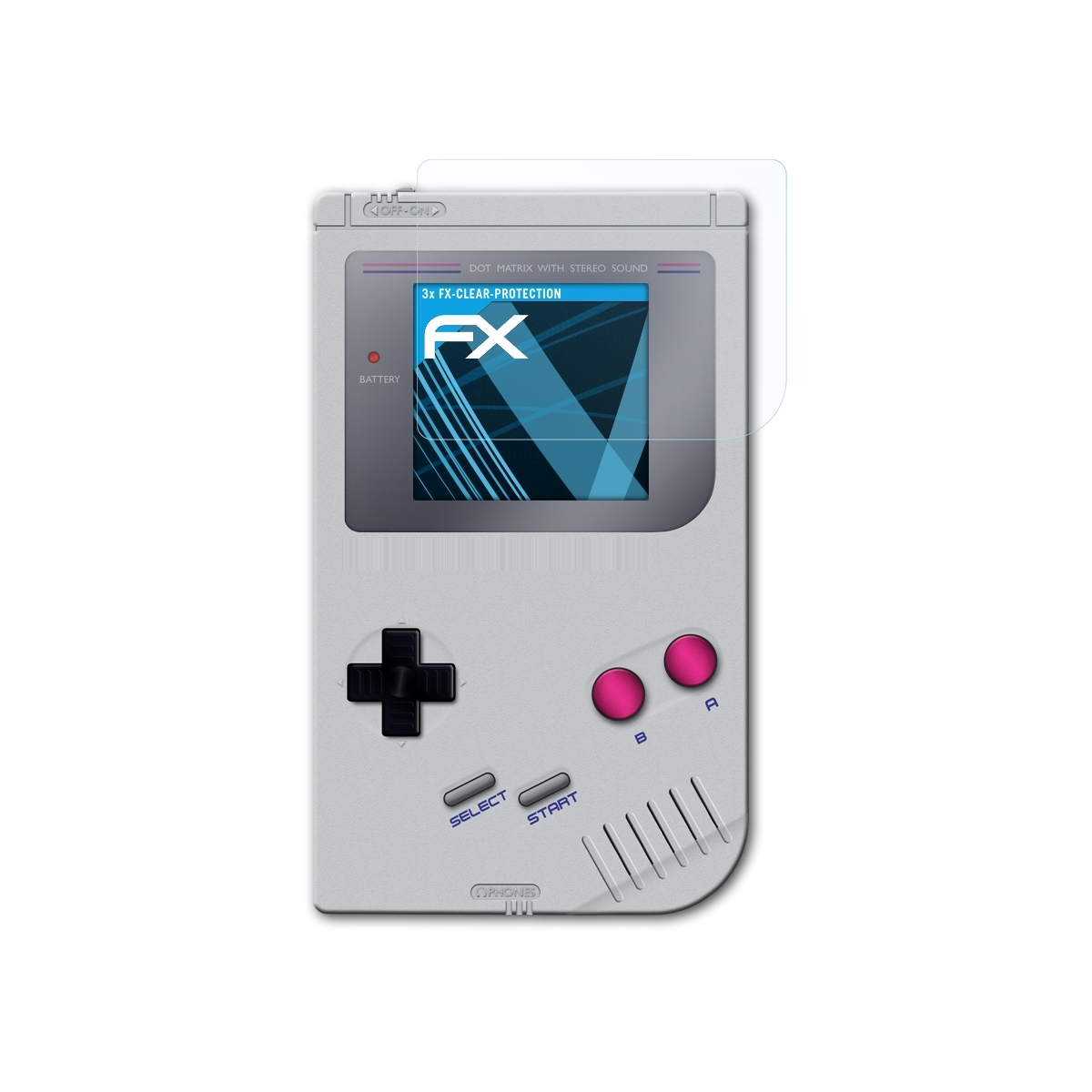 ATFOLIX Displayschutz(für 3x FX-Clear Nintendo GameBoy)