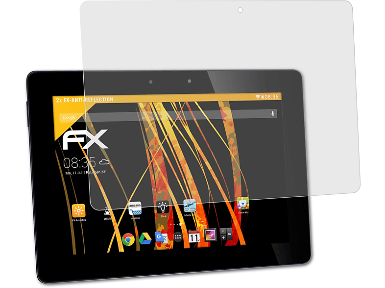 ATFOLIX 2x FX-Antireflex Displayschutz(für Asus Eee Pad Transformer Prime (TF201))