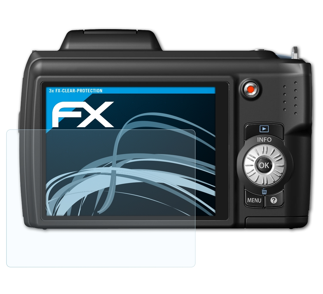 3x ATFOLIX SP-620UZ) FX-Clear Olympus Displayschutz(für