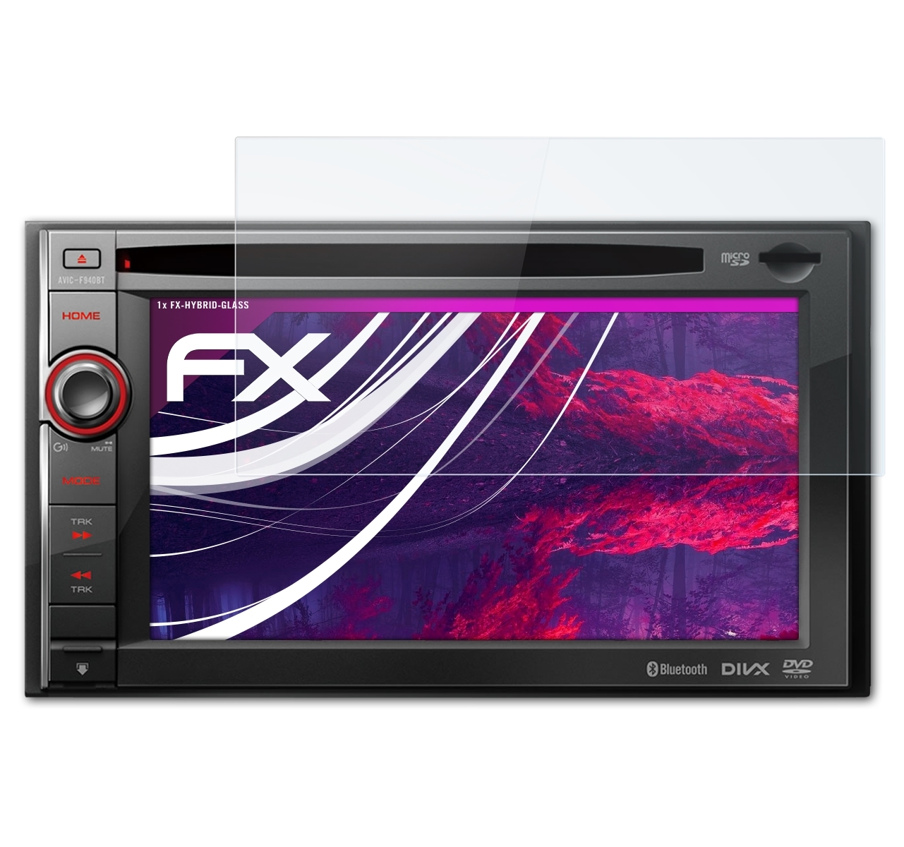 Pioneer FX-Hybrid-Glass ATFOLIX Schutzglas(für Avic-F940BT)