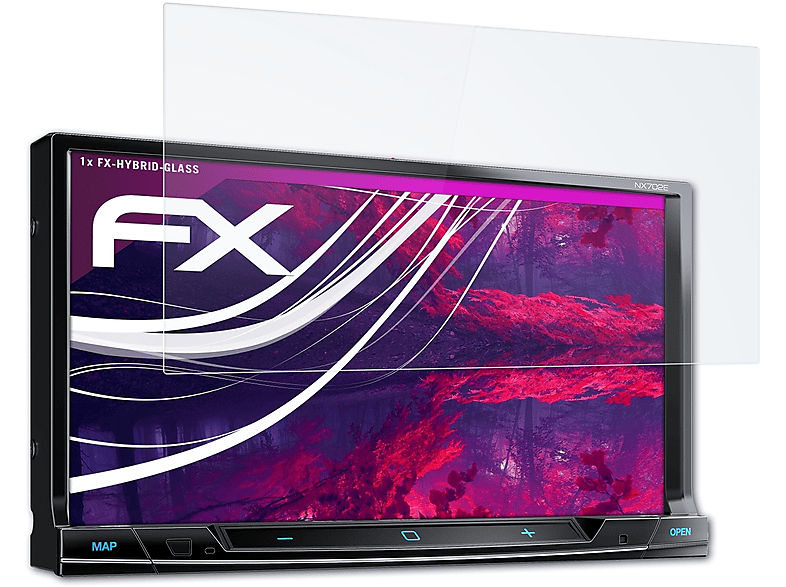ATFOLIX FX-Hybrid-Glass Clarion NX702E) Schutzglas(für