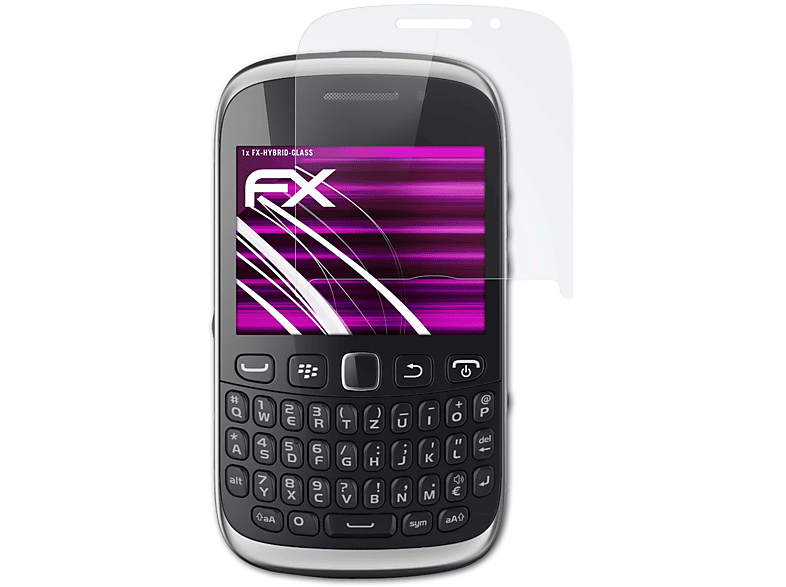 ATFOLIX FX-Hybrid-Glass Schutzglas(für Blackberry Curve 9320)