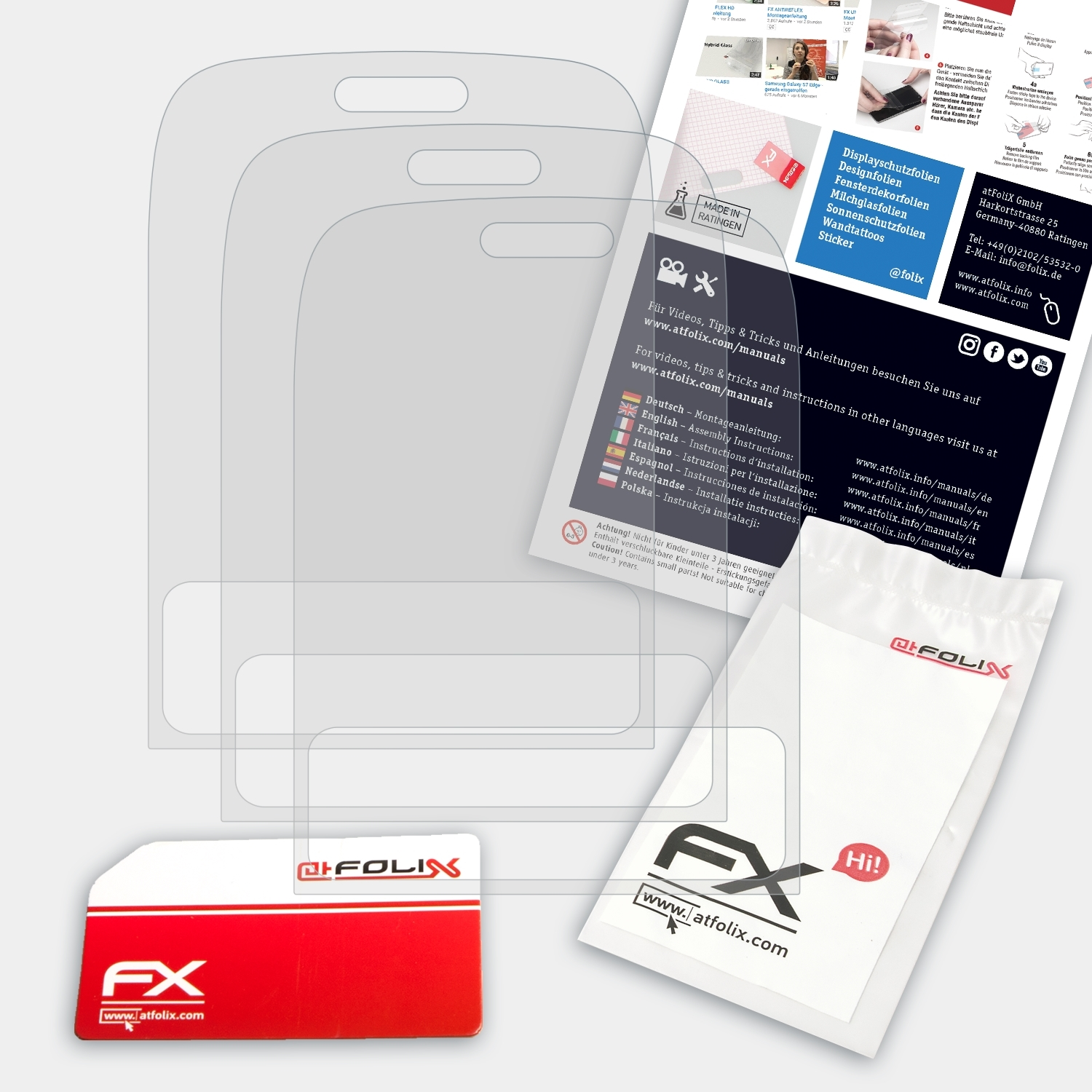 Asha FX-Antireflex 3x Nokia ATFOLIX Displayschutz(für 302)