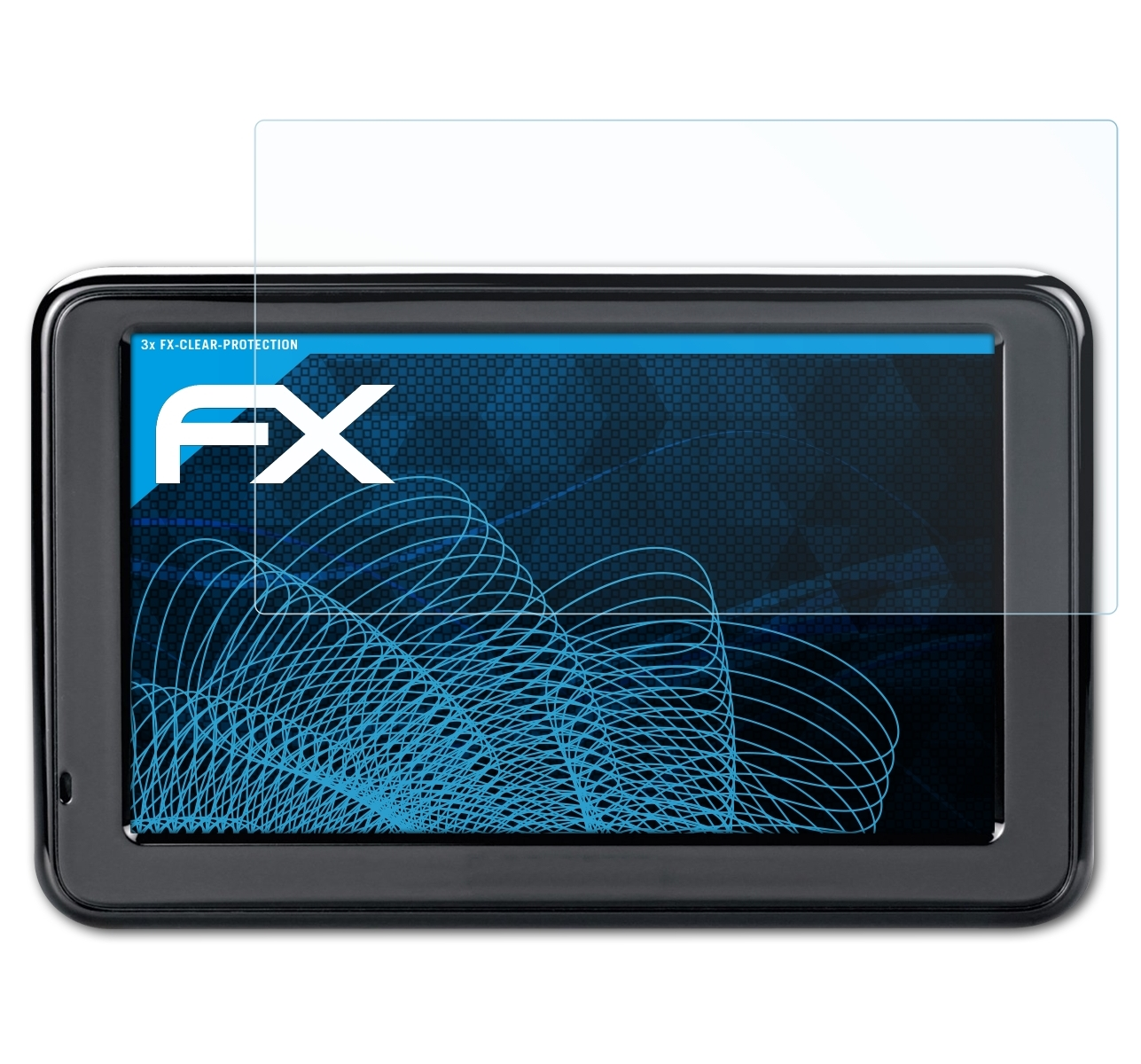 ATFOLIX 3x FX-Clear Displayschutz(für Garmin 2445) nüvi