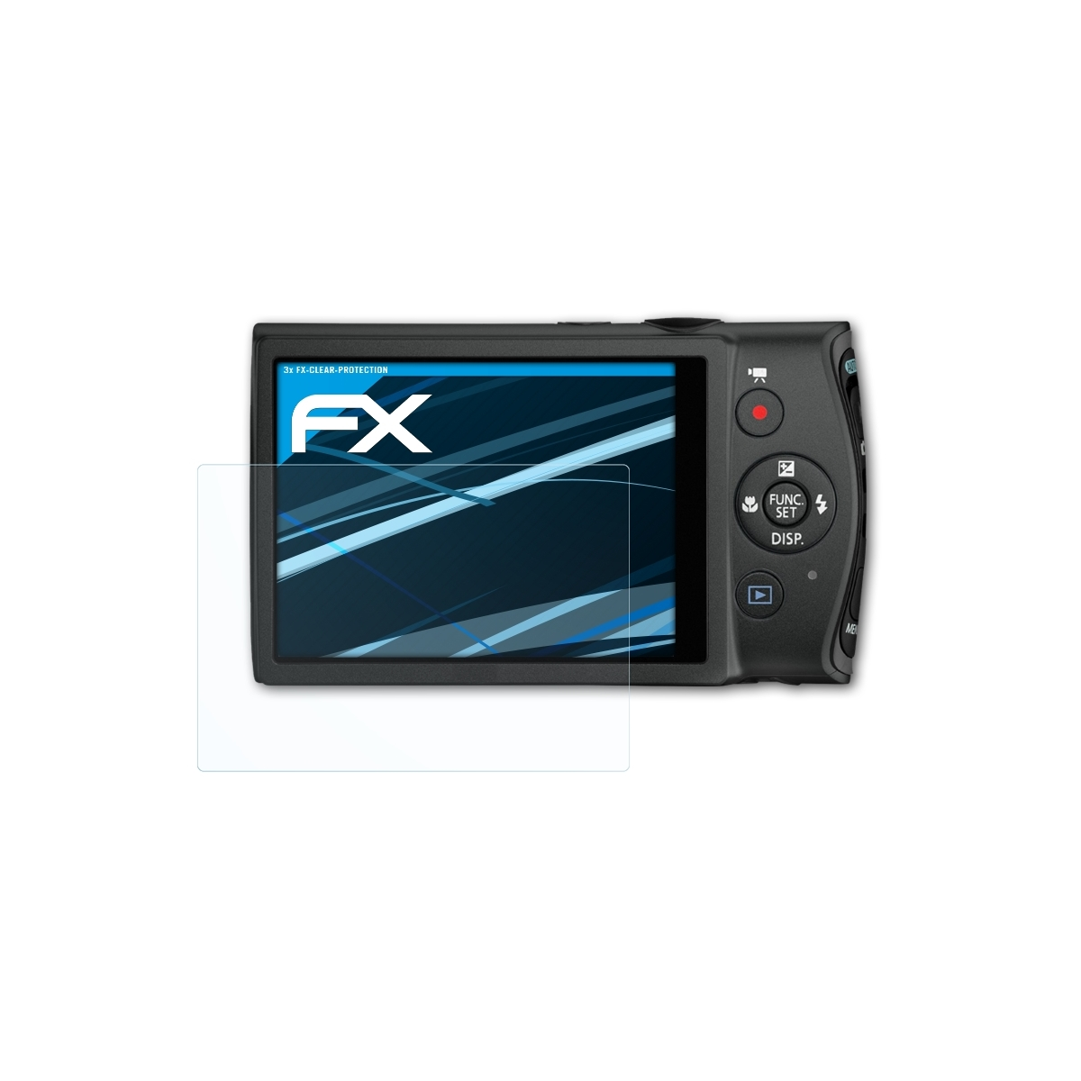 ATFOLIX 3x FX-Clear 230 HS) IXUS Canon Displayschutz(für Digital