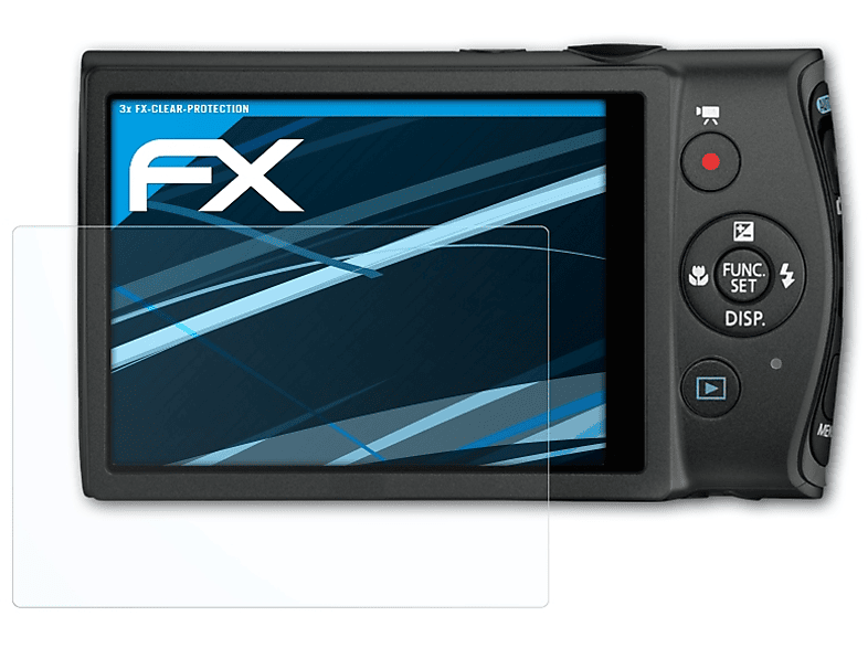 ATFOLIX 3x FX-Clear Displayschutz(für Canon Digital IXUS 230 HS)