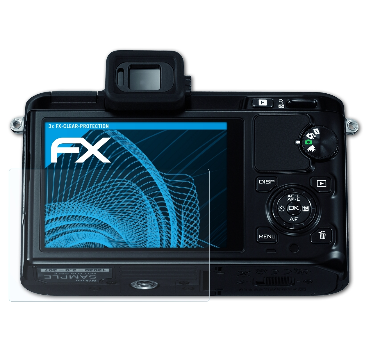 ATFOLIX 3x Displayschutz(für 1 FX-Clear J1) Nikon