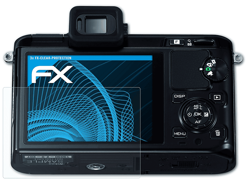ATFOLIX 3x Displayschutz(für 1 Nikon FX-Clear J1)
