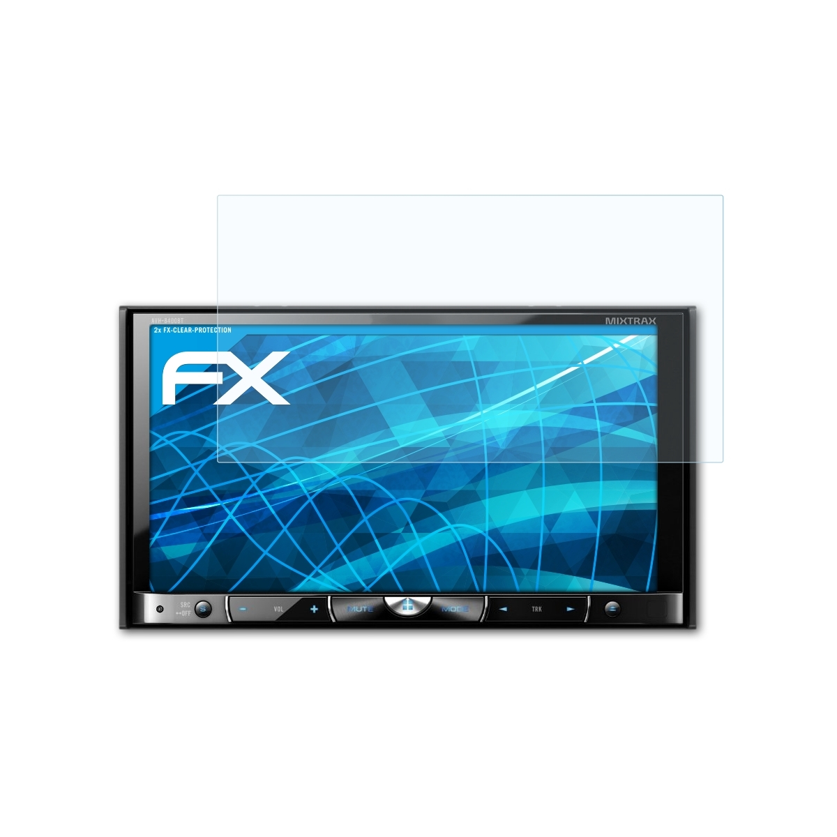 Displayschutz(für 2x AVH-8400BT) ATFOLIX Pioneer FX-Clear