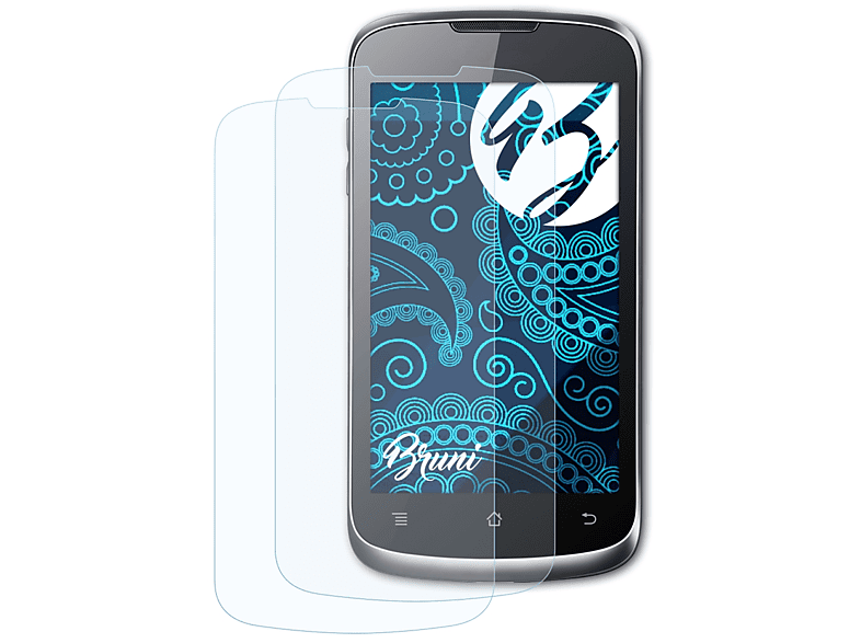 BRUNI 2x Basics-Clear Schutzfolie(für Ascend G300) Huawei
