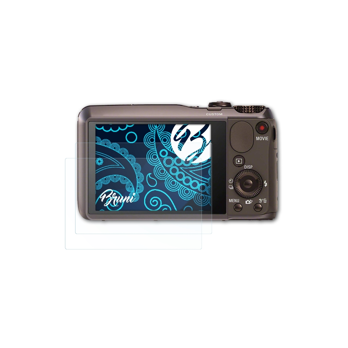 BRUNI 2x Basics-Clear DSC-HX20V) Sony Schutzfolie(für