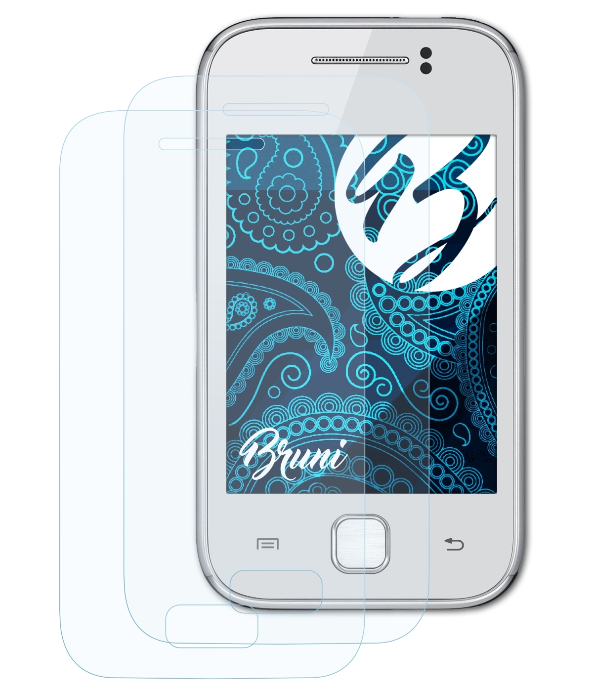 Basics-Clear Galaxy Y 2x BRUNI Samsung Schutzfolie(für (GT-S5363))