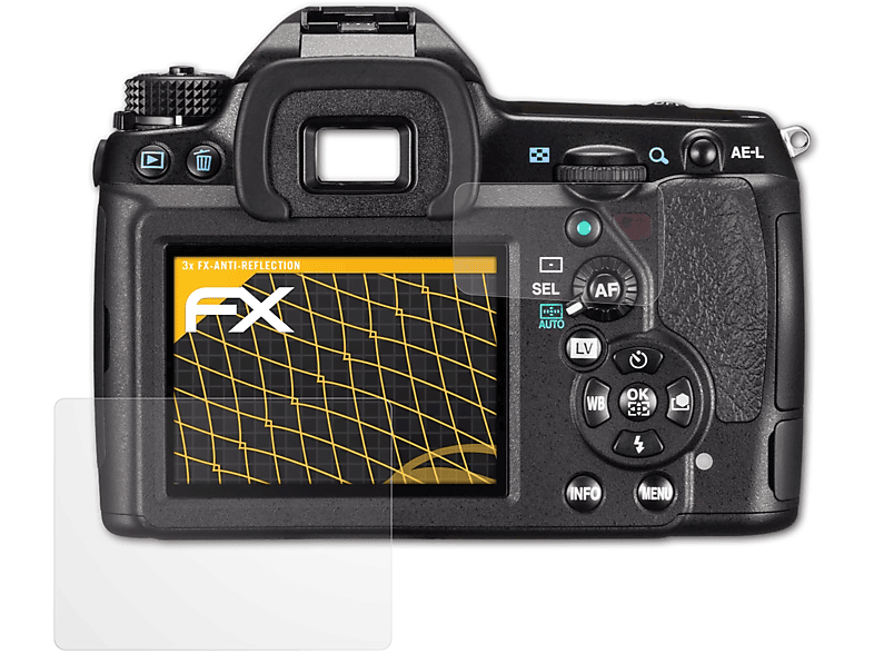 ATFOLIX 3x FX-Antireflex Pentax K-5 Displayschutz(für II)