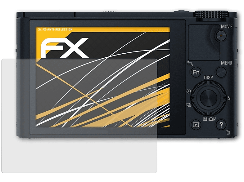 ATFOLIX 3x FX-Antireflex Displayschutz(für Sony DSC-RX100)