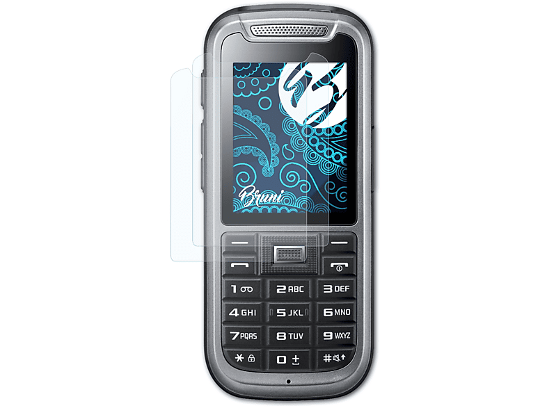 BRUNI 2x Basics-Clear Schutzfolie(für Samsung C3350 / C3350G)