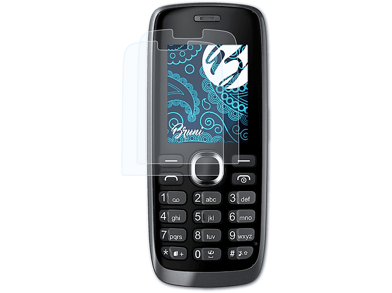 BRUNI 2x Basics-Clear Schutzfolie(für Nokia 112)