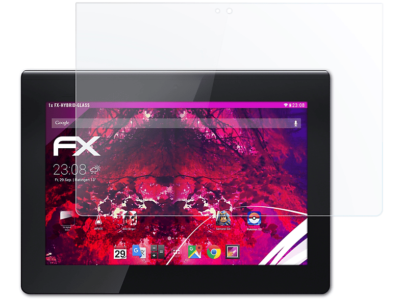 ATFOLIX FX-Hybrid-Glass Schutzglas(für Sony Xperia Tablet S)