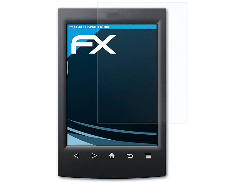 Reader) PRS-T2 2x FX-Clear Displayschutz(für ATFOLIX Sony