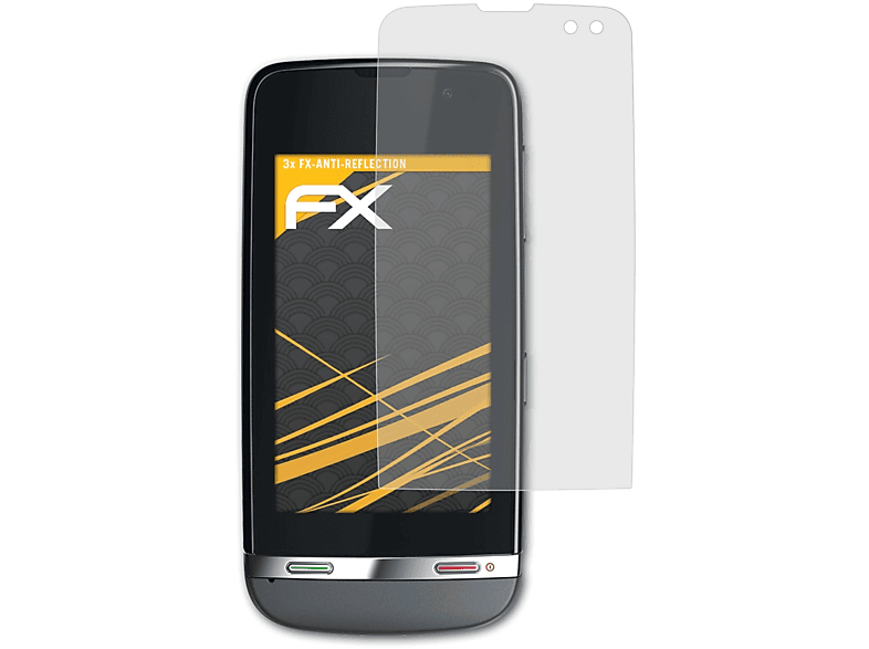 ATFOLIX 3x FX-Antireflex Displayschutz(für Nokia Asha 311)