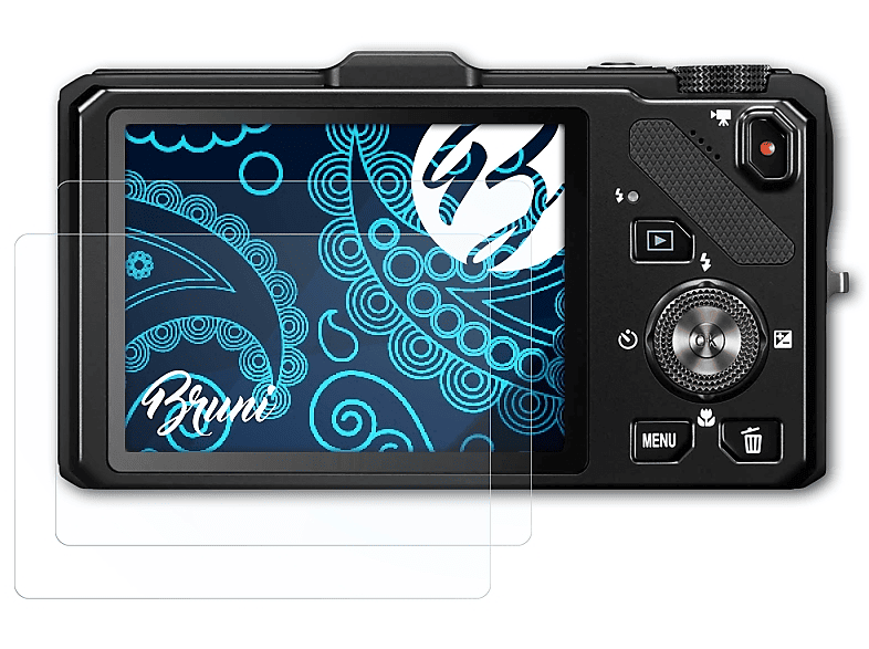 BRUNI S9300) Basics-Clear Nikon Coolpix Schutzfolie(für 2x