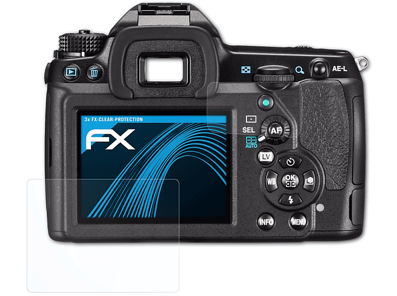 3x II) Displayschutz(für ATFOLIX Pentax K-5 FX-Clear