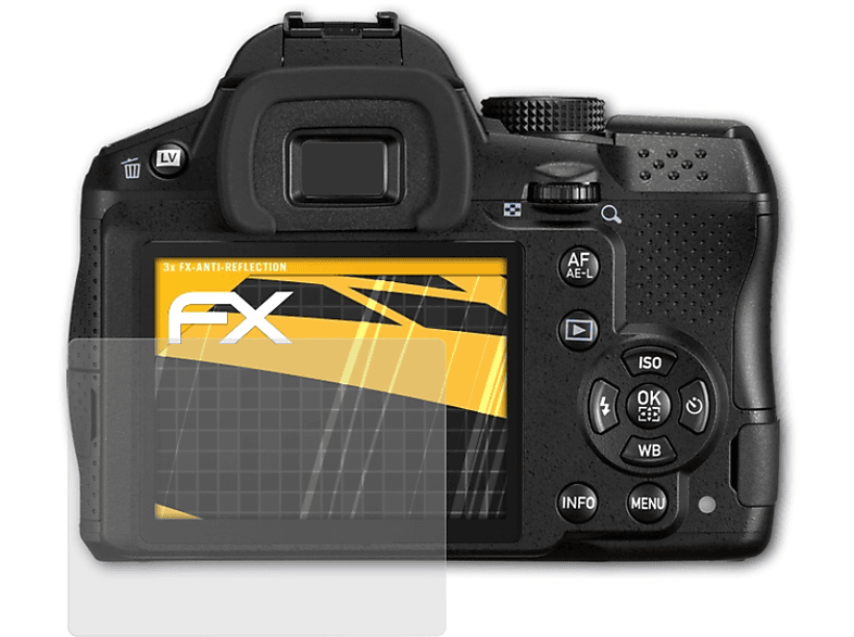 ATFOLIX 3x FX-Antireflex Displayschutz(für Pentax K-30)