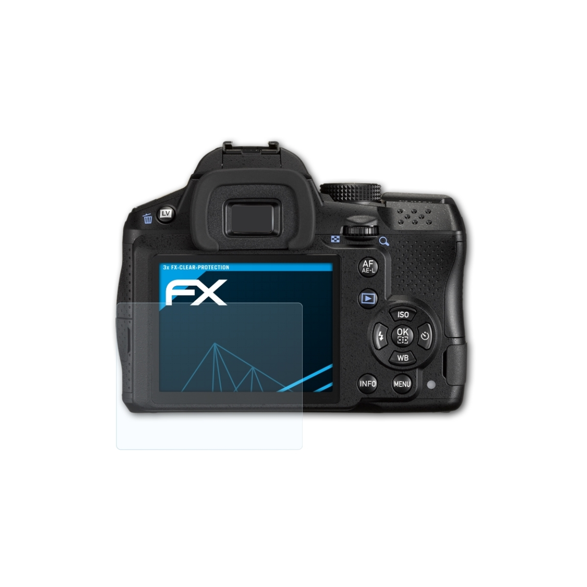 ATFOLIX Pentax FX-Clear K-30) 3x Displayschutz(für