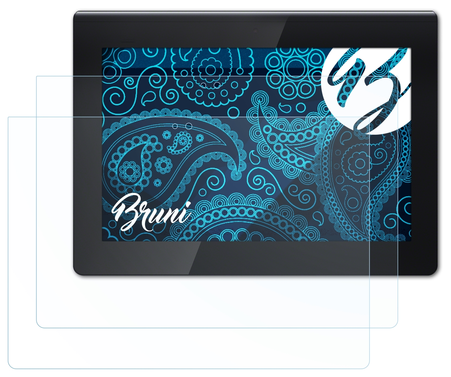 BRUNI 2x Xperia Tablet S) Sony Schutzfolie(für Basics-Clear