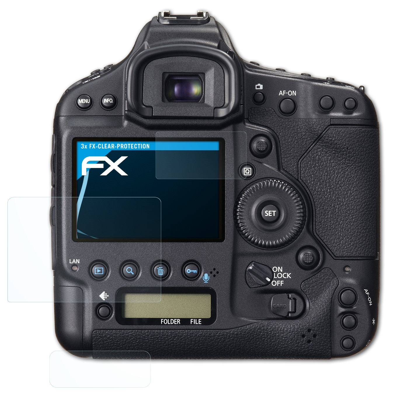 ATFOLIX 3x FX-Clear Displayschutz(für C) Canon EOS 1D