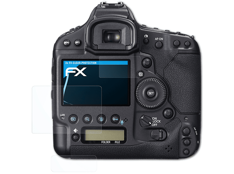ATFOLIX 3x FX-Clear Displayschutz(für Canon EOS 1D C)
