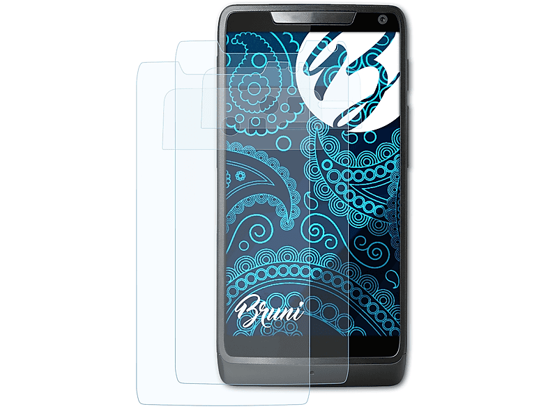 BRUNI 2x Basics-Clear M) Razr Schutzfolie(für (Droid) Motorola
