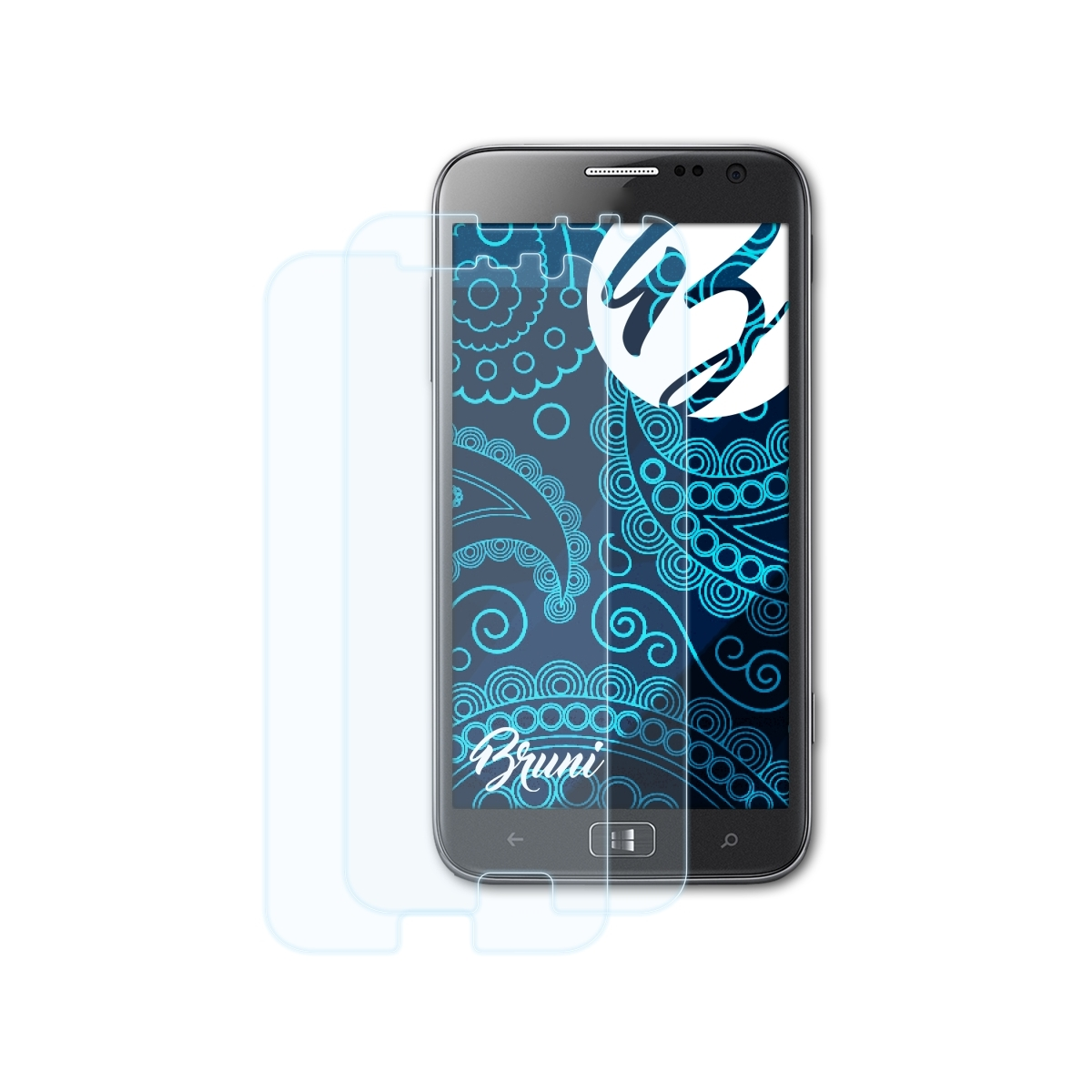 Basics-Clear Samsung Schutzfolie(für Ativ S BRUNI 2x (GT-I8750))