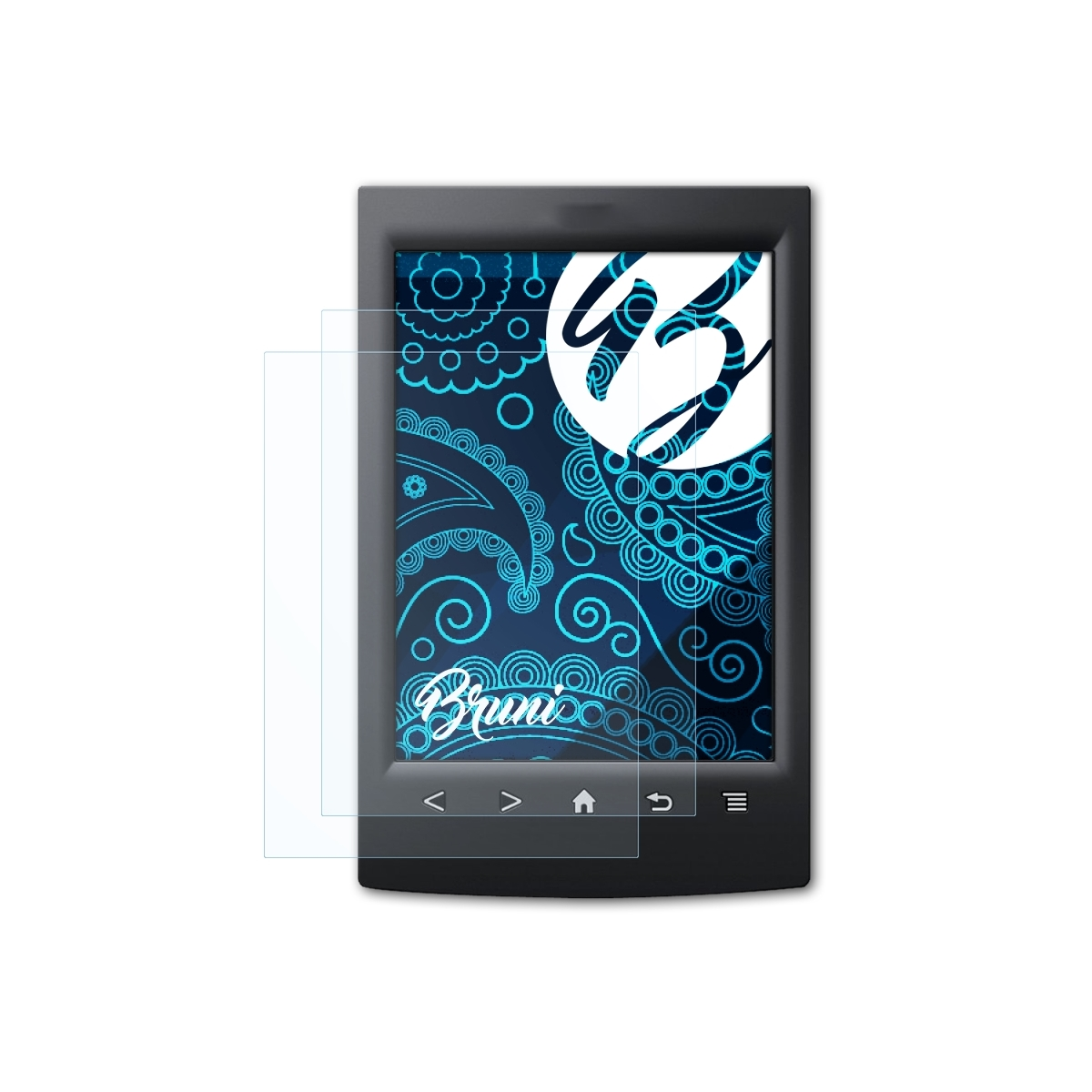BRUNI 2x Basics-Clear Sony PRS-T2 Reader) Schutzfolie(für