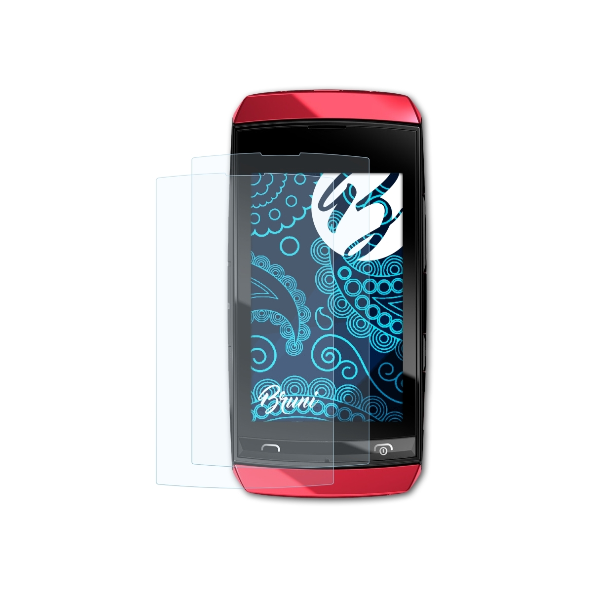 BRUNI 2x Basics-Clear Schutzfolie(für Asha 305) Nokia