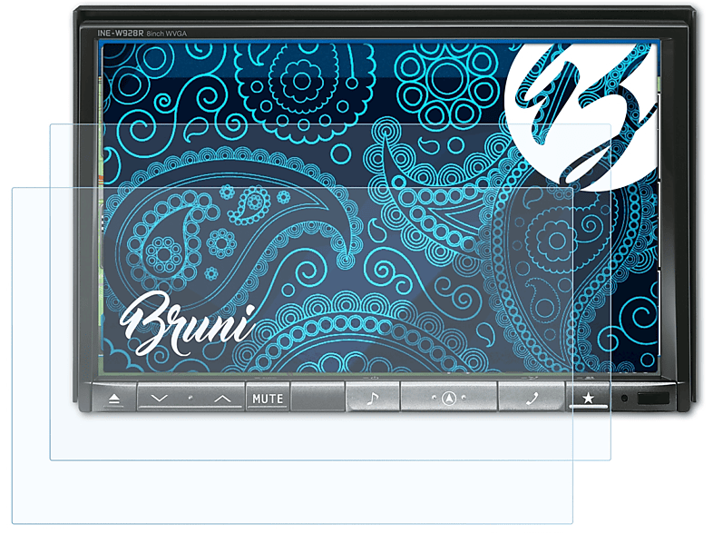 BRUNI Alpine INE-W928R) 2x Basics-Clear Schutzfolie(für