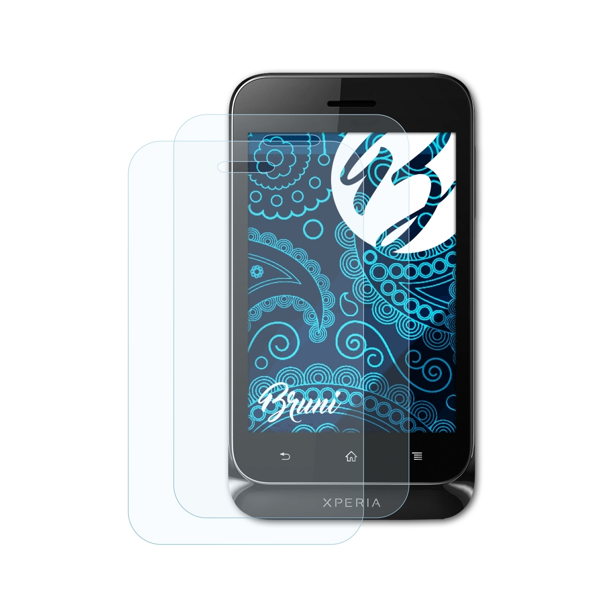 Xperia Tipo) BRUNI Basics-Clear Sony 2x Schutzfolie(für