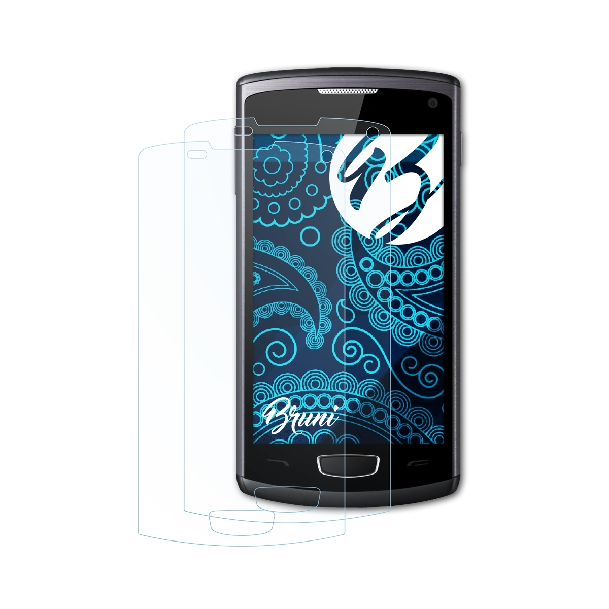 3 BRUNI Schutzfolie(für (GT-S8600)) 2x Basics-Clear Samsung Wave