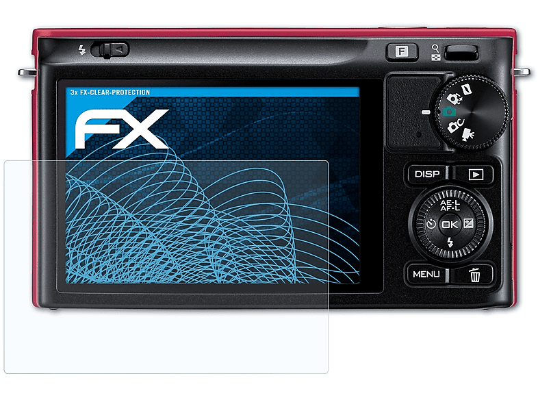 ATFOLIX 3x FX-Clear Displayschutz(für Nikon 1 J2) | Kamera Schutzfolie