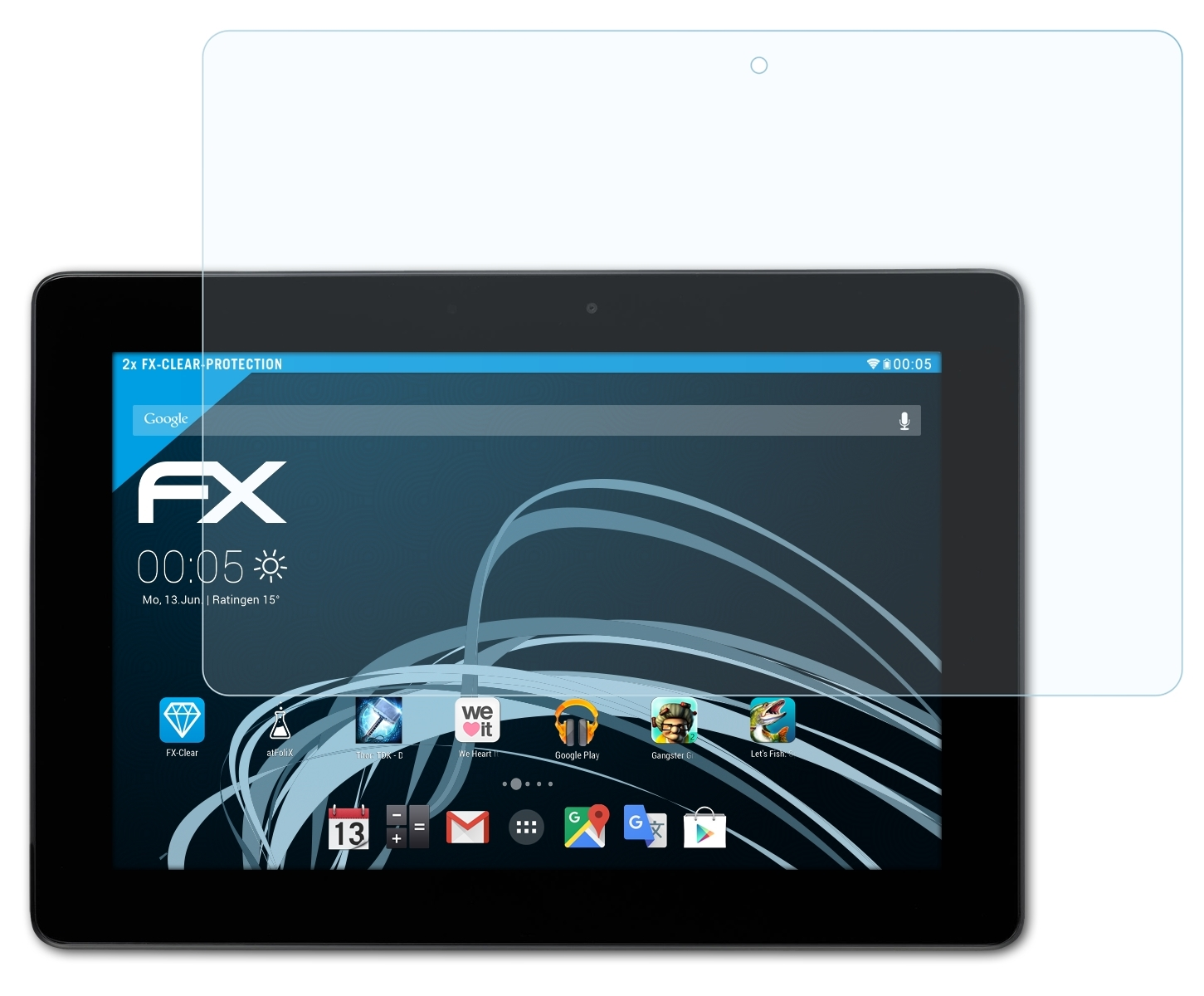 ATFOLIX 2x FX-Clear Smart 10.1 ME301T) Displayschutz(für Asus Pad MeMO