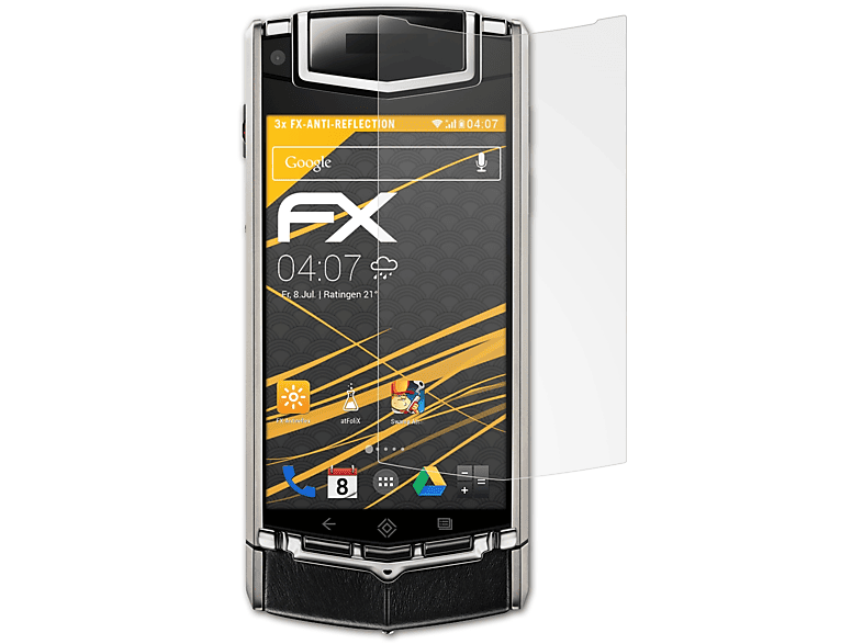 ATFOLIX 3x FX-Antireflex Displayschutz(für Vertu Ti) | Displayschutzfolien & Gläser