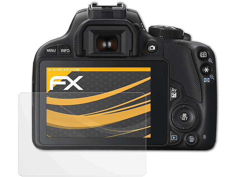 EOS Canon 100D) ATFOLIX FX-Antireflex Displayschutz(für 3x