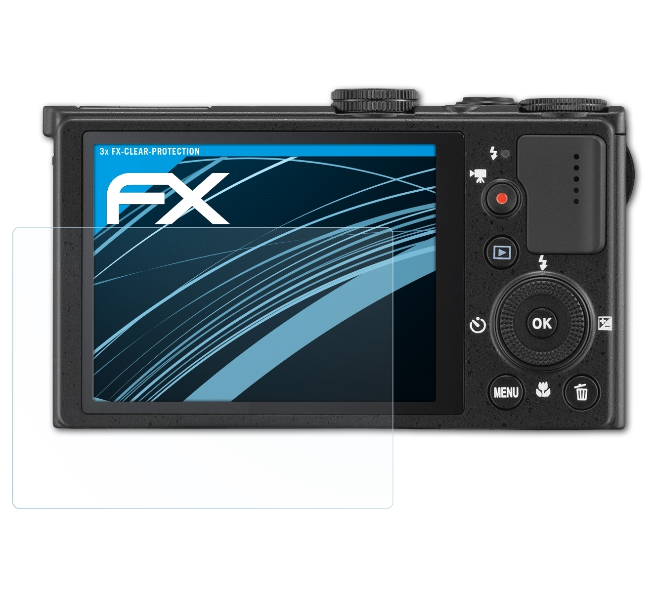 ATFOLIX 3x Nikon FX-Clear Displayschutz(für P330) Coolpix