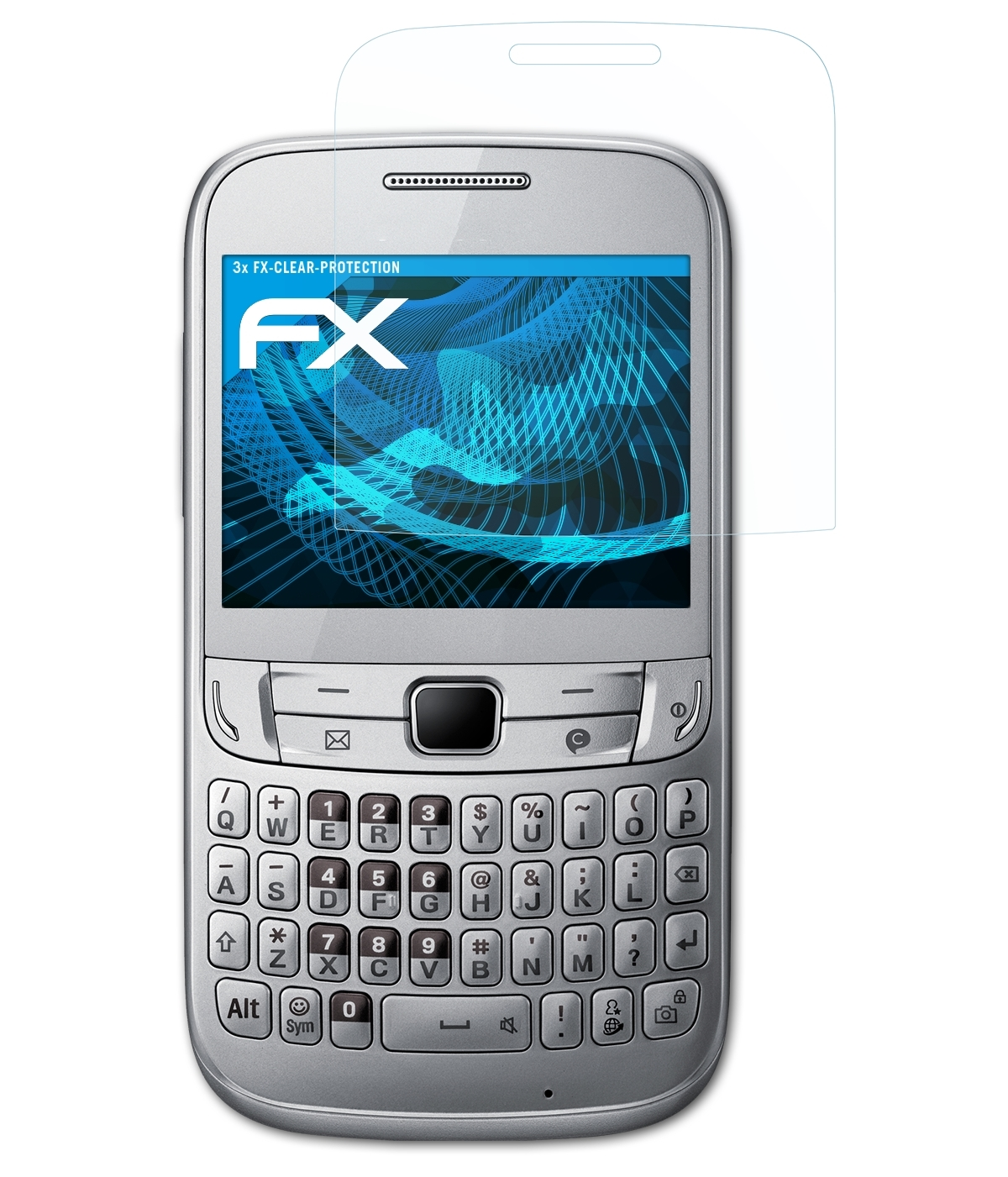 ATFOLIX 3x FX-Clear Samsung 357 Chat (GT-S3570)) Displayschutz(für