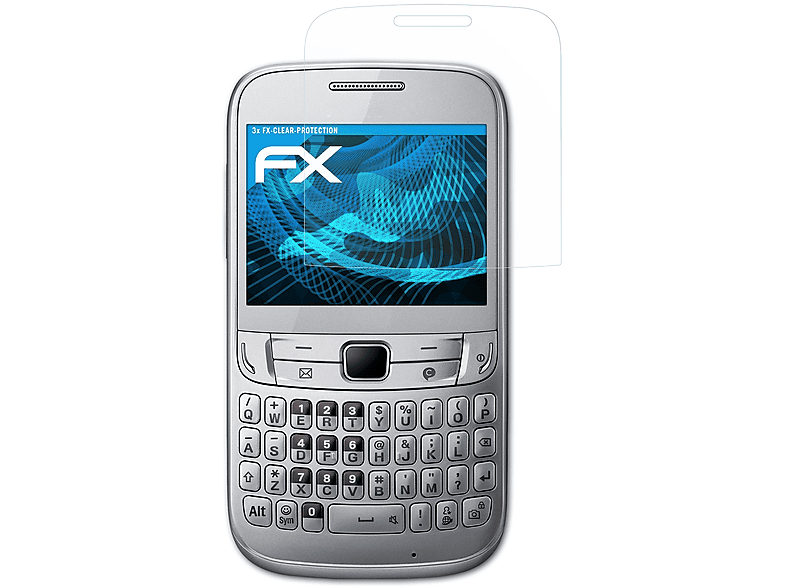 ATFOLIX 3x FX-Clear Samsung 357 Chat (GT-S3570)) Displayschutz(für