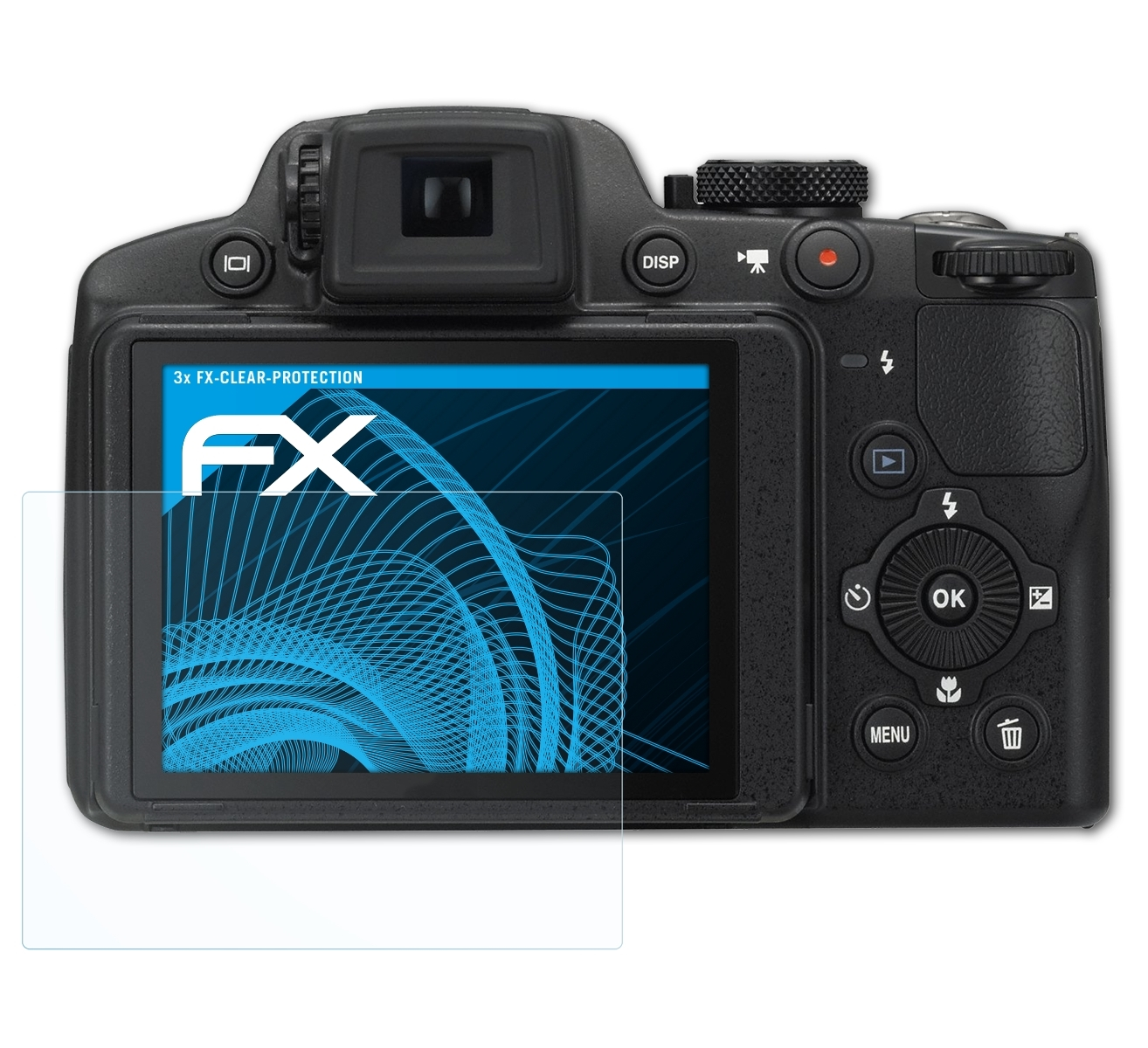 ATFOLIX Nikon Displayschutz(für FX-Clear Coolpix 3x P510)