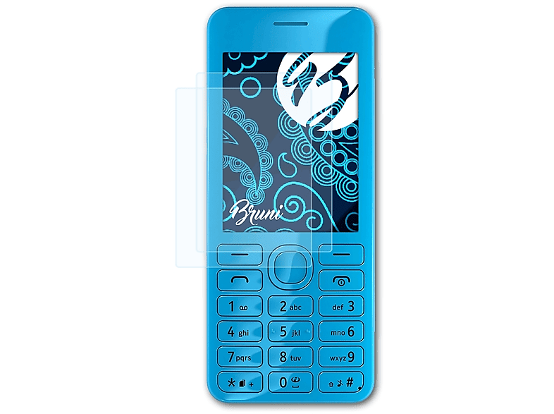 2x Basics-Clear Schutzfolie(für Nokia 206) BRUNI