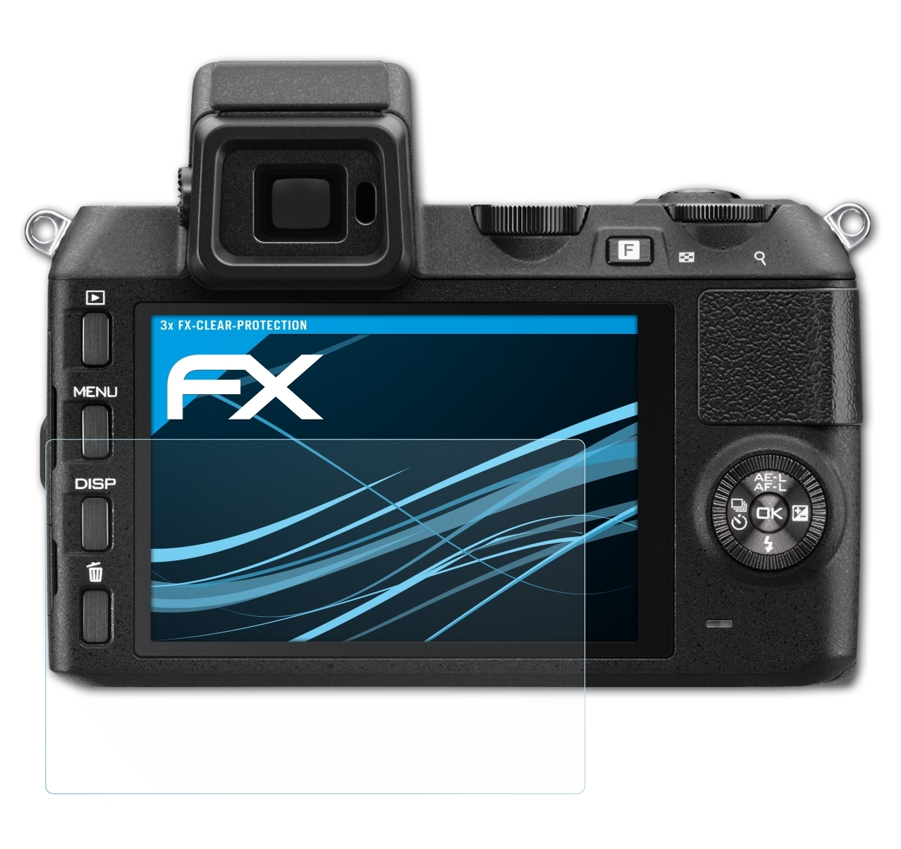 3x V2) 1 Displayschutz(für FX-Clear Nikon ATFOLIX